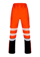 Beeswift DELTIC HI-VIS OVERTROUSER TWO-TONE Orange Black XL