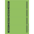 Rückenschild selbstklebend PC, Papier, kurz, breit, 100 Stück, grün