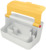 Mobile Aufbewahrungsbox Cosy, ABS-Kunststoff, hellgrau/gelb