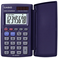 Casio HS-8VERA Taschenrechner Tasche Finanzrechner Blau