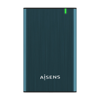 AISENS Caja Externa 2.5" ASE-2525PB 9.5 mm SATA A USB 3.0/USB 3.1 Gen1, Azul Pacifico