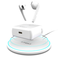 Ryght NEMESIS+ Headset Draadloos In-ear Oproepen/muziek Bluetooth Oplaadhouder Wit