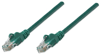 Intellinet Network Patch Cable, Cat6, 15m, Green, CCA, U/UTP, PVC, RJ45, Gold Plated Contacts, Snagless, Booted, Lifetime Warranty, Polybag