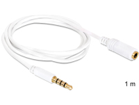 DeLOCK 3.5mm 1m Audio-Kabel Weiß