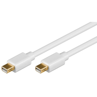 Goobay Mini DP 2m, SB mini DisplayPort Weiß