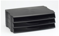 Avery DR800BLK desk tray/organizer Plastic Black