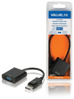 Valueline VLCB37350B02 adaptador de cable de vídeo 0,2 m VGA (D-Sub) DisplayPort Negro