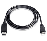 M-Cab DisplayPort 1.2 - HDMI Anschlusskabel, St/St, w/IC, 2m, gold