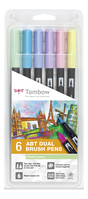 Tombow ABT-6P-2 felt pen Fine Blue, Mint, Pink, Purple, Yellow 6 pc(s)