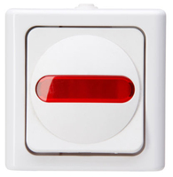 Kopp 561602008 electrical switch Rocker switch 1P Red, White