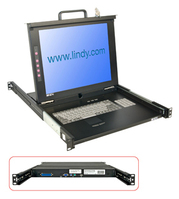 Lindy 21606 rack console 43,2 cm (17") Zwart