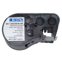 Brady MC1-1000-595-BL-WT label-making tape White on blue