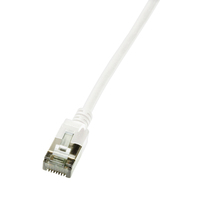 LogiLink Ultraflex SlimLine Netzwerkkabel Weiß 1,5 m Cat6a S/UTP (STP)