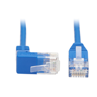 Tripp Lite N204-S07-BL-UP Up-Angle Cat6 Gigabit Molded Slim UTP Ethernet Cable (RJ45 Right-Angle Up M to RJ45 M), Blue, 7 ft. (2.13 m)