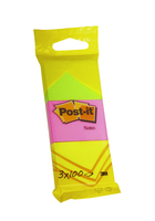 Post-It 6812 note paper Square Green, Pink, Yellow 100 sheets Self-adhesive