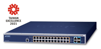 PLANET GS-6322-24P4X hálózati kapcsoló Vezérelt L3 10G Ethernet (100/1000/10000) 1U Kék