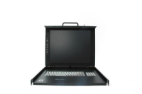 LevelOne KVM-0217DE console a rack 43,2 cm (17") 1280 x 1024 Pixel Metallo Nero 1U