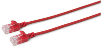 Microconnect V-UTP603R-SLIM networking cable Red 3 m Cat6 U/UTP (UTP)
