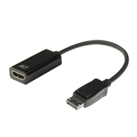ACT AC7555 Videokabel-Adapter 0,15 m DisplayPort HDMI Typ A (Standard) Schwarz