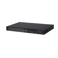 Dahua Technology PoE DH-PFS3226-24ET-240 łącza sieciowe Nie zarządzany L2 Gigabit Ethernet (10/100/1000) Obsługa PoE 1U Czarny