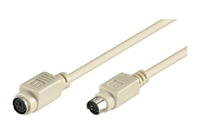 Uniformatic 12966 câble PS/2 10 m 6-p Mini-DIN Beige