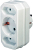 Brennenstuhl Adapter with 2 + 1 sockets power adapter/inverter White