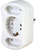 Kopp DUOversal Netzstecker-Adapter Typ F Typ C (Euro-Stecker) Weiß