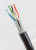 4World Cat 5e UTP 305m kabel sieciowy Czarny Cat5e U/UTP (UTP)