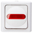 Kopp 561602008 przełącznik elektryczny Przełącznik kołyskowy 1P Czerwony, Biały