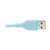 Tripp Lite U038AB-006-S-LB Safe-IT USB-A to USB-C Antibacterial Cable, USB 2.0, Ultra Flexible (M/M), Light Blue, 6 ft. (1.8 m)