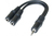 Dacomex 194014 câble audio 0,15 m 3,5mm 2 x 3.5mm Noir