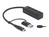 DeLOCK 63828 interface hub USB 3.2 Gen 1 (3.1 Gen 1) Type-A + Type-C 5000 Mbit/s Black