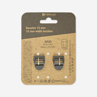 2 Clamps 15mm - Pin Lock - One Size