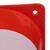 Relaxdays Warnkegel 10er Set, stapelbar, Verkehrshütchen, Schnürbeutel, Markierungshütchen, Pylonen, 22 cm, orange/weiß