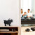 Relaxdays Spardose, Hund, Keramik mit Tafellack, mit Kreide, Sparschwein zum Beschriften, HBT: 17 x 8,5 x 20 cm, schwarz