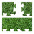 Relaxdays Bodenschutzmatte mit Motiv, 60x60 cm, 8 Puzzlematten mit Rand, EVA, 3m² Fläche, Kinder, Pool & Fitness, grün