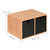 Relaxdays Schreibtisch Organizer, Bambus Schubladenbox, 2 Fächer, HBT: 14,5x24,5x20 cm, Schreibtischbox, natur/schwarz