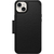 OtterBox Strada - Leder Flip Case - Apple iPhone iPhone 14 Plus Shadow - Schwarz - ProPack (ohne Verpackung - nachhaltig) - Schutzhülle