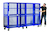 Boxwell Mobile Shelving - H1355 x W1200 x D600mm - Steel Shelves - Red