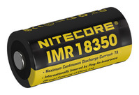 Batteria Nitecore Li-Ion tipo 18350 IMR, NI18350A