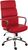 Deco Retro Style Faux Leather Executive Office Chair Red - 1097RD -