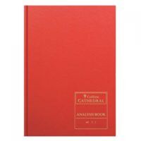 Collins Cathedral Analysis Book Casebound A4 10 Cash Column 96 Pages Red 69/101