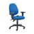 FR First High Back Posture Chair with Adjustable Arms Blue KF839325