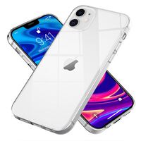 NALIA Chiaro Cover compatibile con iPhone 12 Mini Custodia, Trasparente Sottile Cristallo Silicone Gomma Copertura Protettiva, Crystal Clear Case Resistente Morbido Antiurto Gus...