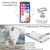 NALIA Glitzer Handy Hülle für iPhone X / XS, Schutz Case Cover Phone Bumper Etui Transparent