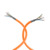 FRNC-B Netzwerkkabel, Cat 7, 8-adrig, 0,26 mm², AWG 23, orange, 99980.100-CPR