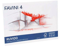 Album da Disegno Favini 4 - 24x33 cm - Ruvido - 220 g - A168504 (Bianco Conf. 5)