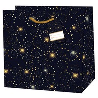Weihnachts-Geschenktragetasche Sternenzauber, 14,5x15x6cm 222-523TQ