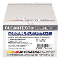 Cleartest Adenovirus / RSV / Influenza A + B Kombitest Servoprax 10 Teste (1 Pack), Detailansicht