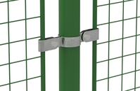 Rohrverbinder | Gitterhalter doppelt | 171D48 | 48,3 mm | 1 1/2" | Temperguss u. Elektrogalvanisiert